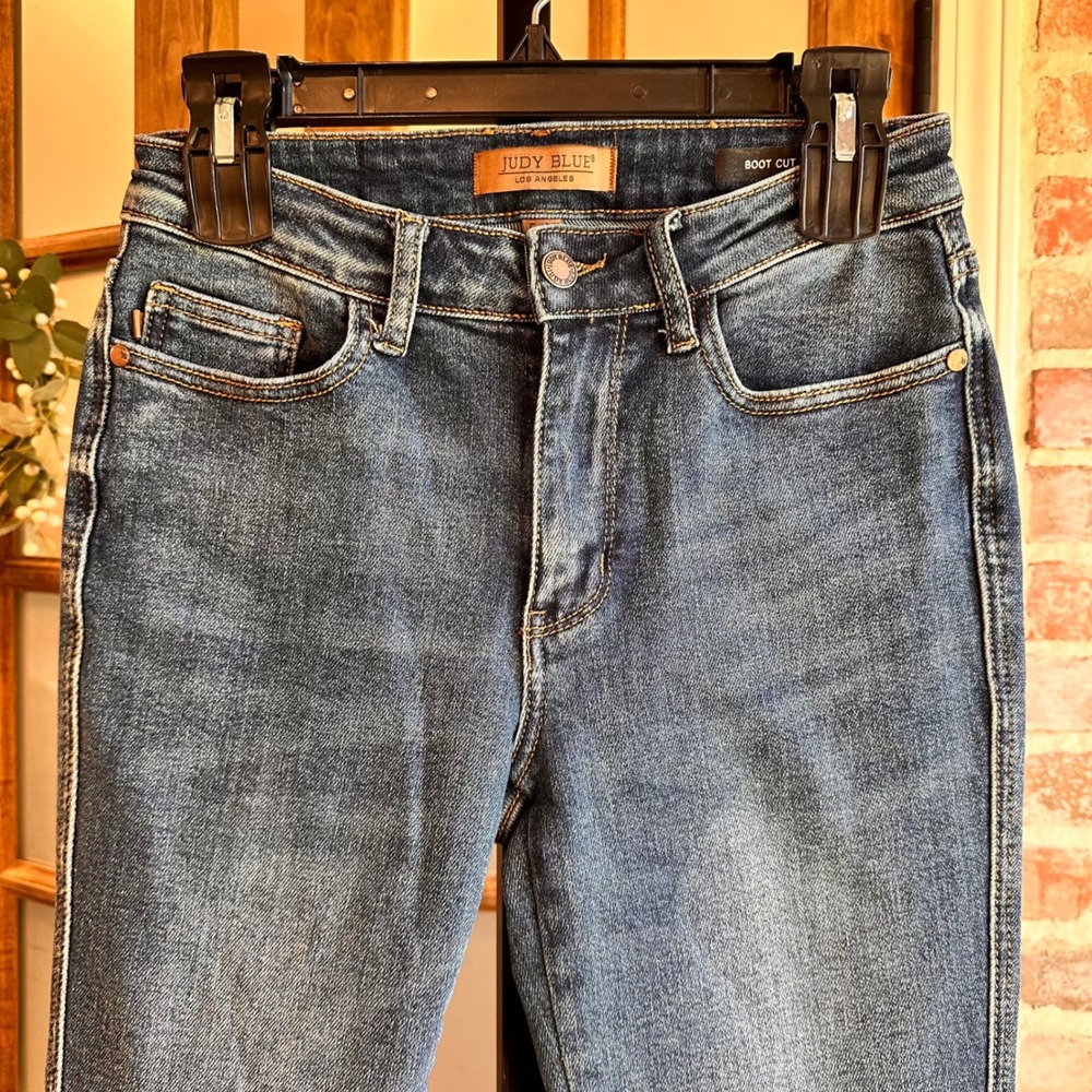 Judy Blue Bootcut Jeans Women Blue Stretch Denim Casual Classic Americana 5/27